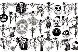 Jack skellington key tattoo idea