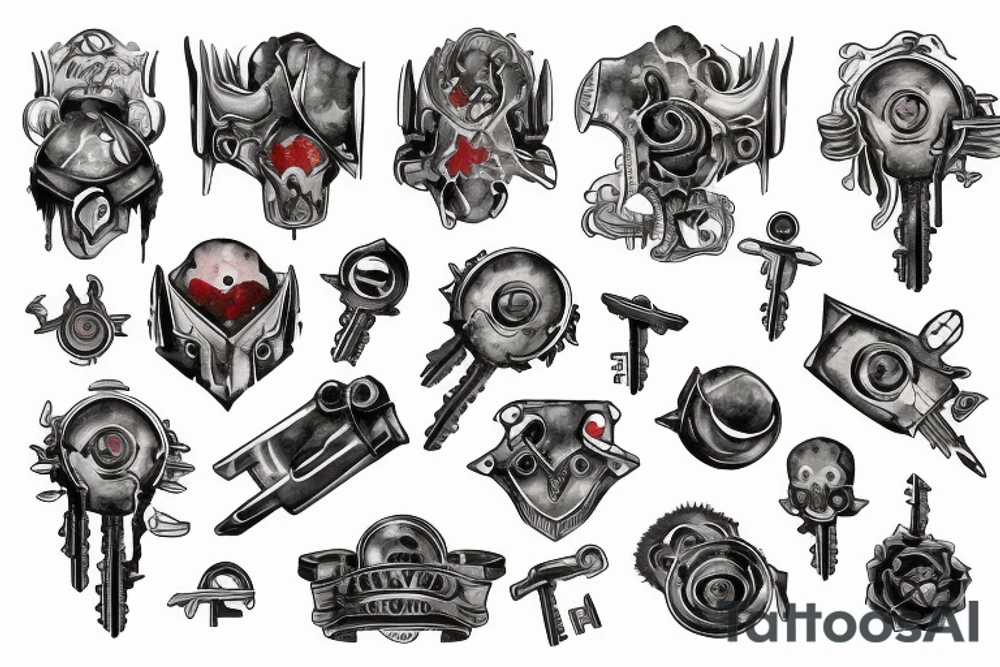 Omniwrench style key tattoo idea