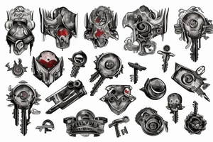 Omniwrench style key tattoo idea