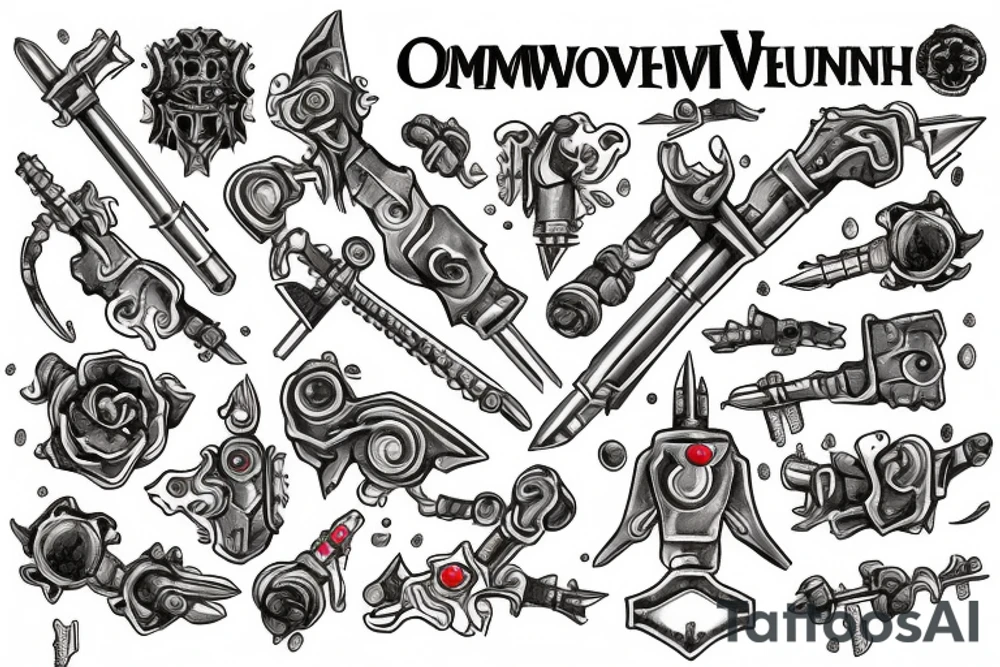 Omniwrench style key tattoo idea