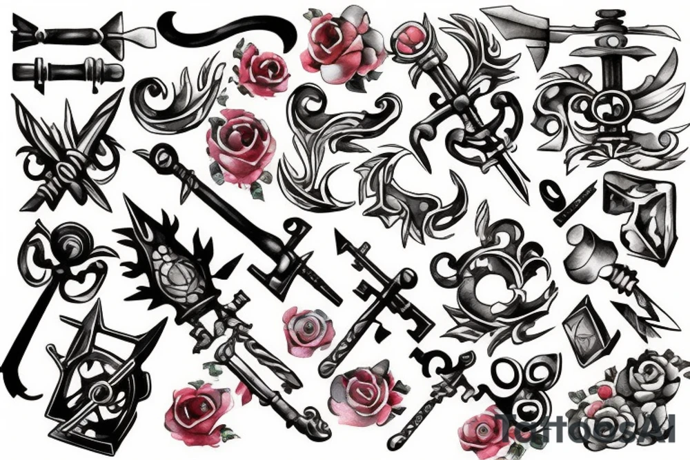 Keyblade key tattoo idea