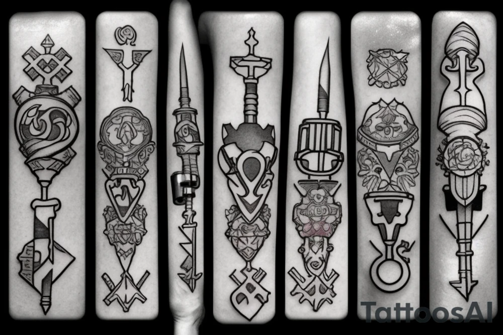 Keyblade key tattoo idea