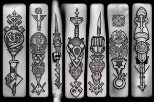 Keyblade key tattoo idea