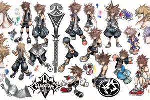 Kingdom hearts key tattoo idea