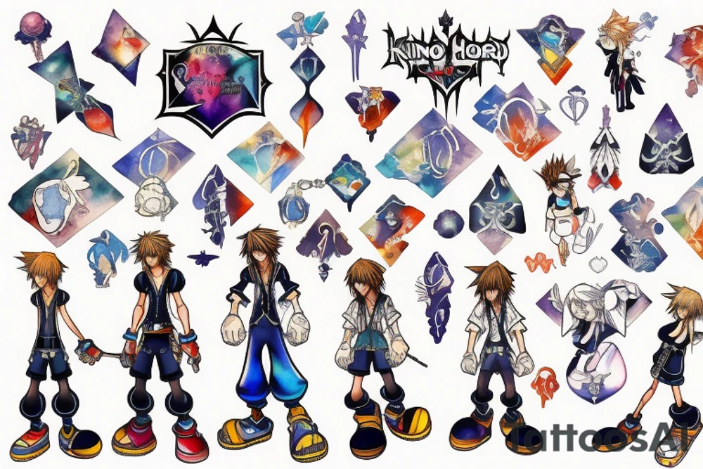 Kingdom hearts key tattoo idea