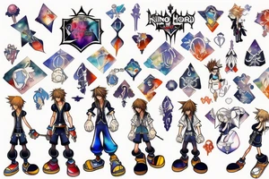 Kingdom hearts key tattoo idea