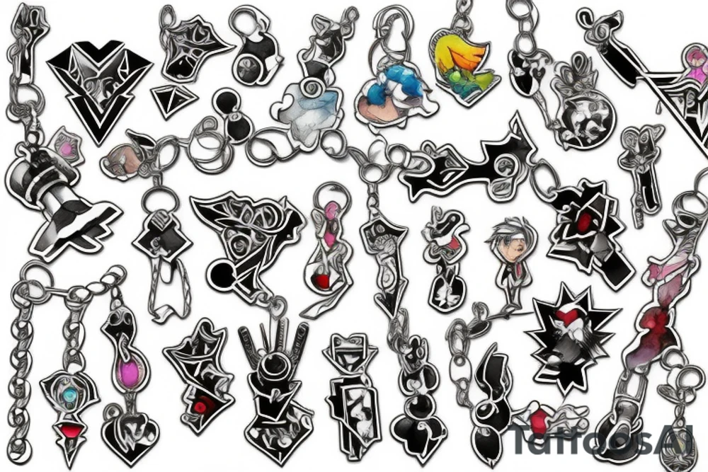 Kingdom hearts keyring tattoo idea