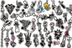 Kingdom hearts keyring tattoo idea