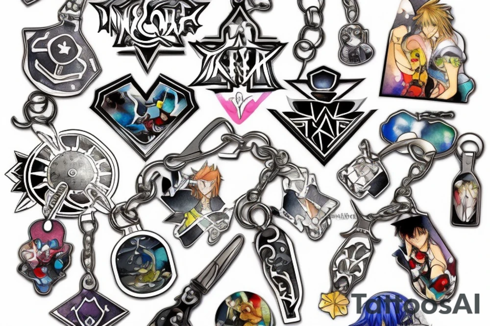 Kingdom hearts keyring tattoo idea