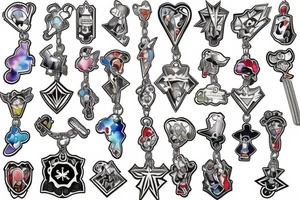 Kingdom hearts keyring keyblade tattoo idea