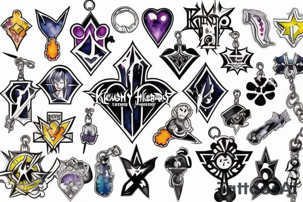 Keyring Kingdom hearts tattoo idea
