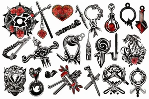 Keyring keyblade tattoo idea