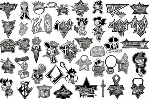 Keyring keyblade Kingdom hearts tattoo idea