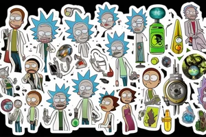 Keyring rick and morty tattoo idea