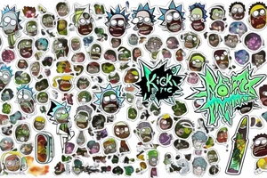 Keyring rick and morty tattoo idea