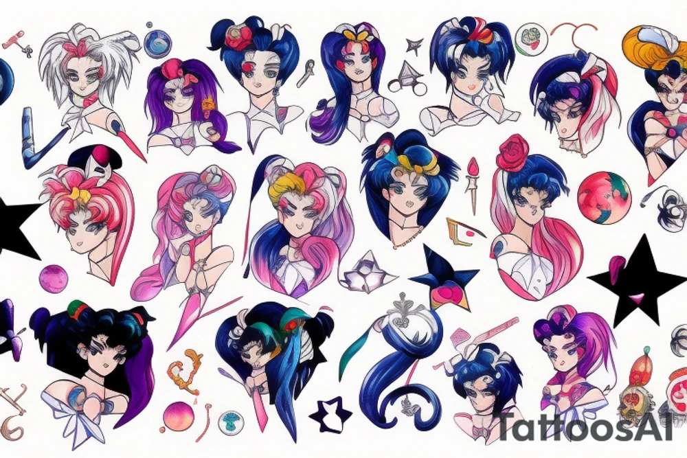 Sailor moon key tattoo idea