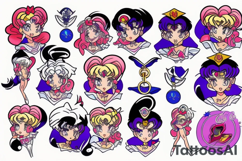 Sailor moon key tattoo idea