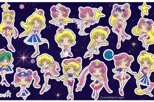 Sailor moon keyring tattoo idea