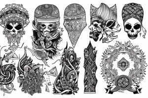 Nordic and Arabic tattoo idea