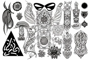 Nordic and Arabic tattoo idea