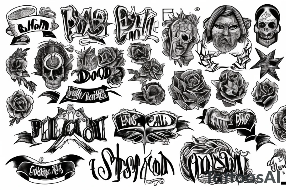 Prison, money, dead, born, god, life, good and evil, color, tattoo idea