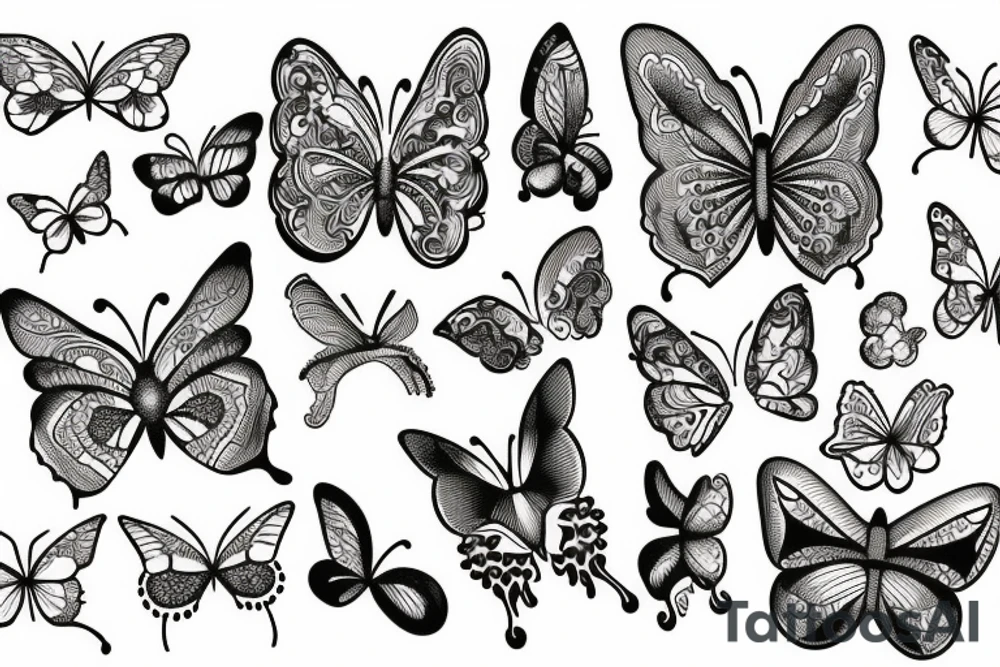 Butterfly tattoo 707 tattoo idea