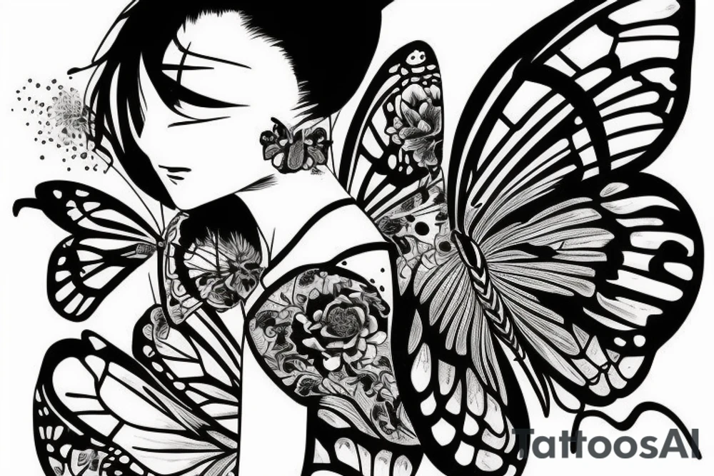 Butterfly tattoo 707 tattoo idea