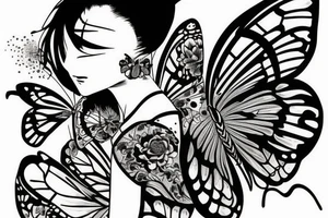 Butterfly tattoo 707 tattoo idea