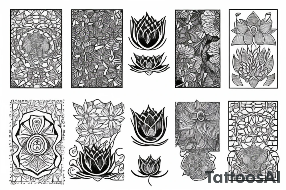 lotus flower tattoo idea