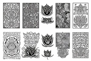 lotus flower tattoo idea