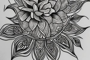 lotus flower tattoo idea