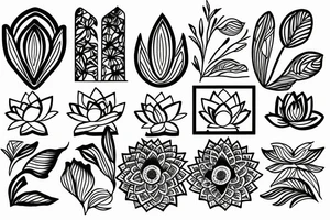 lotus flower tattoo idea