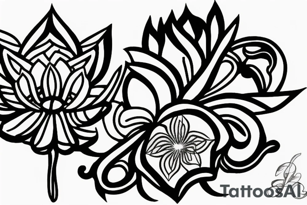 lotus flower tattoo idea