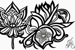 lotus flower tattoo idea