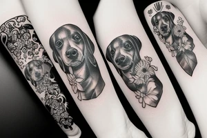 dog memorial tattoo tattoo idea