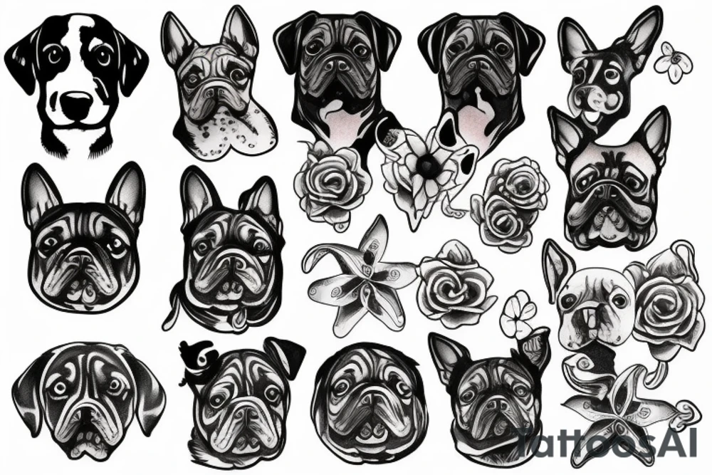 dog memorial tattoo tattoo idea