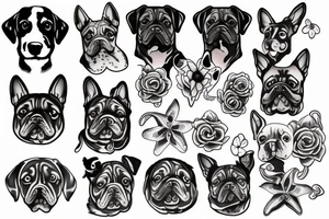 dog memorial tattoo tattoo idea