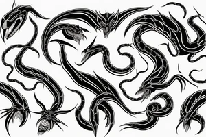 Mythology venom tattoo idea