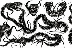 Mythology venom tattoo idea