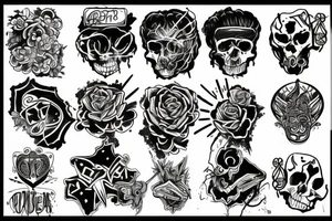 rock tattoo idea