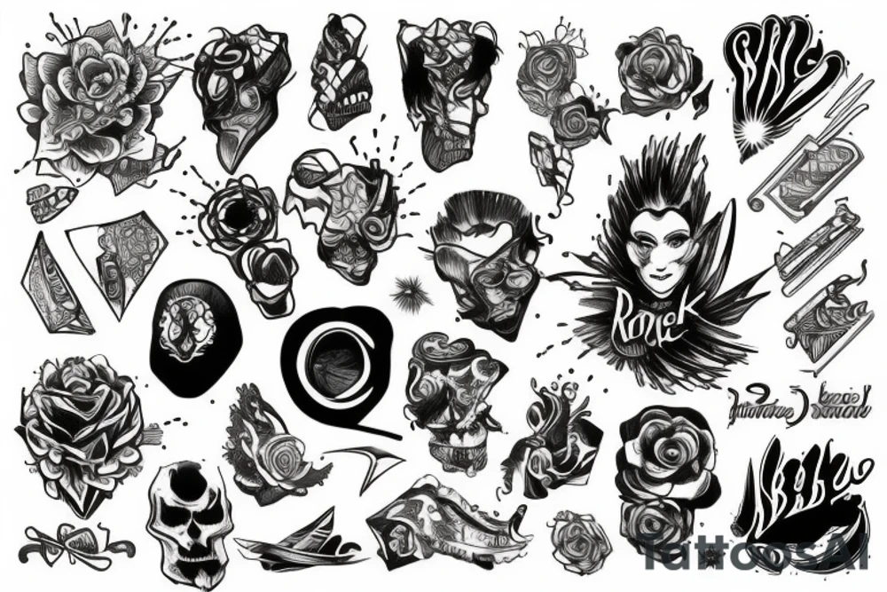 rock tattoo idea