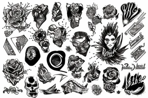 rock tattoo idea