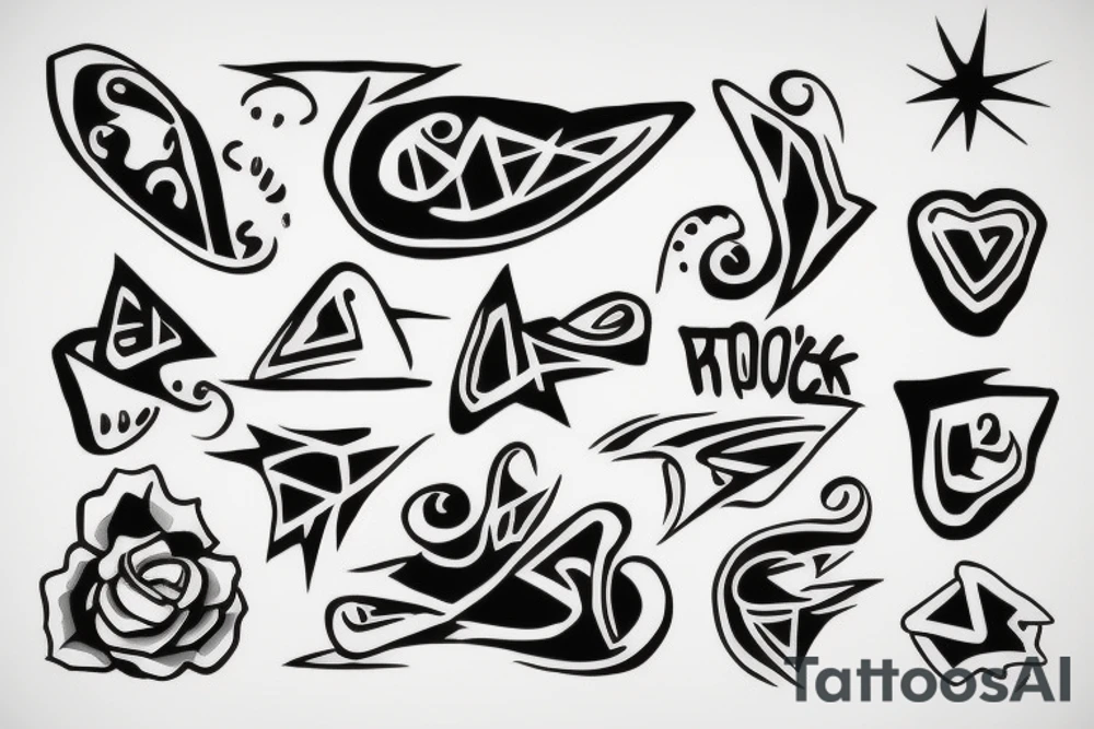 rock tattoo idea