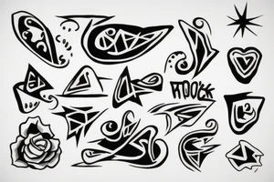 rock tattoo idea