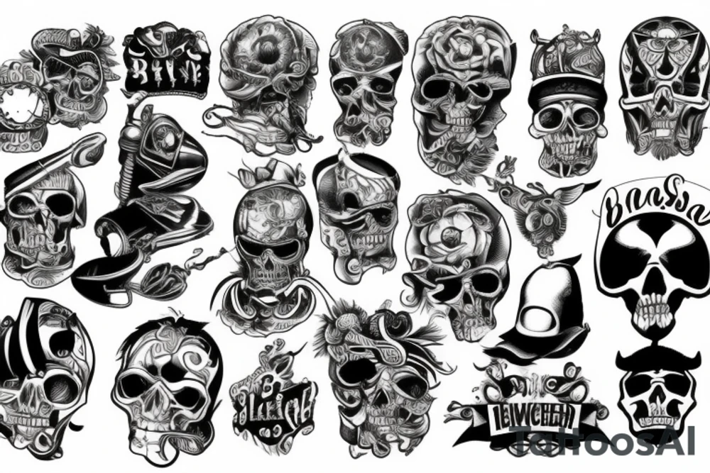 Old school, biker, chopper tattoo idea