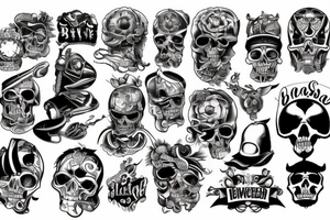 Old school, biker, chopper tattoo idea
