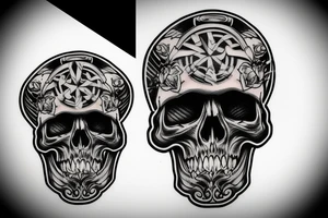 Skull, biker tattoo idea