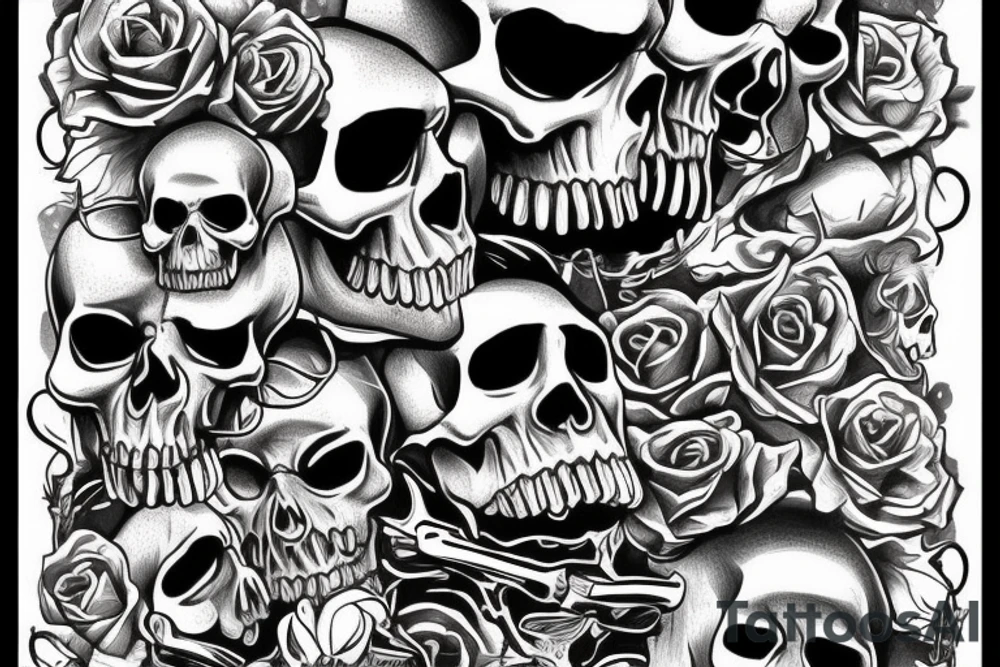 Skull, biker
Old school tattoo tattoo idea