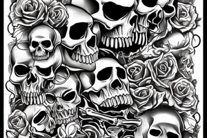 Skull, biker
Old school tattoo tattoo idea