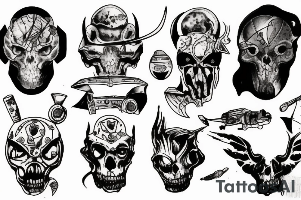 battle on mars tattoo idea